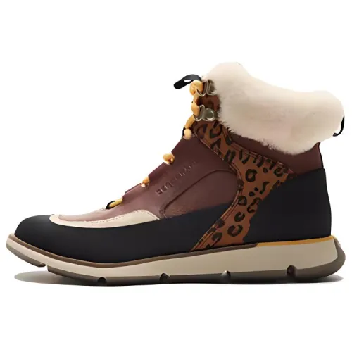 COLE HAAN Cow Leather Short Outdoor Boots Women's Light Umber