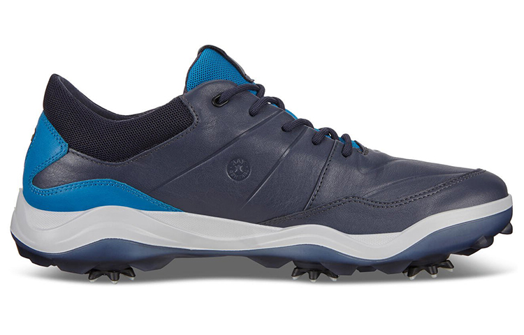 Ecco Leather Cushioning Slip Resistant Cushioning Slip Resistant Low top Golf Shoes Men’s Blue