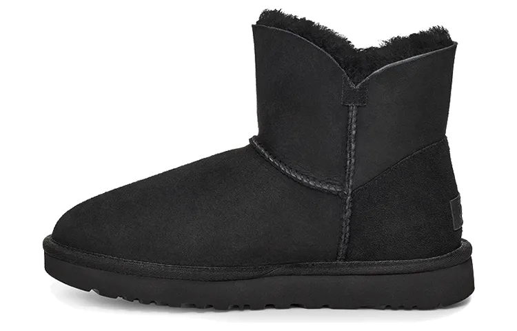 UGG Bailey Zip Mini Fleece Lined Black Women's