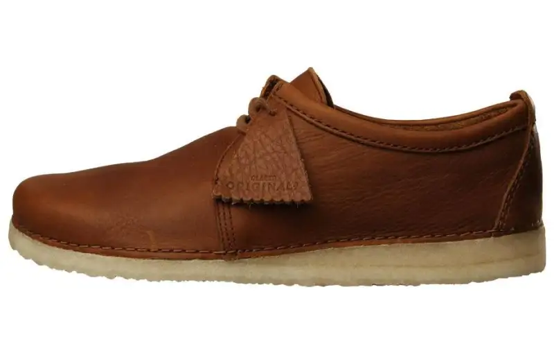 Clarks Originals Leather Casual Shoes Men's Brown
