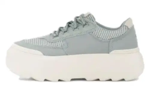 UGG Leather Skateboard Shoes Women's Gray White