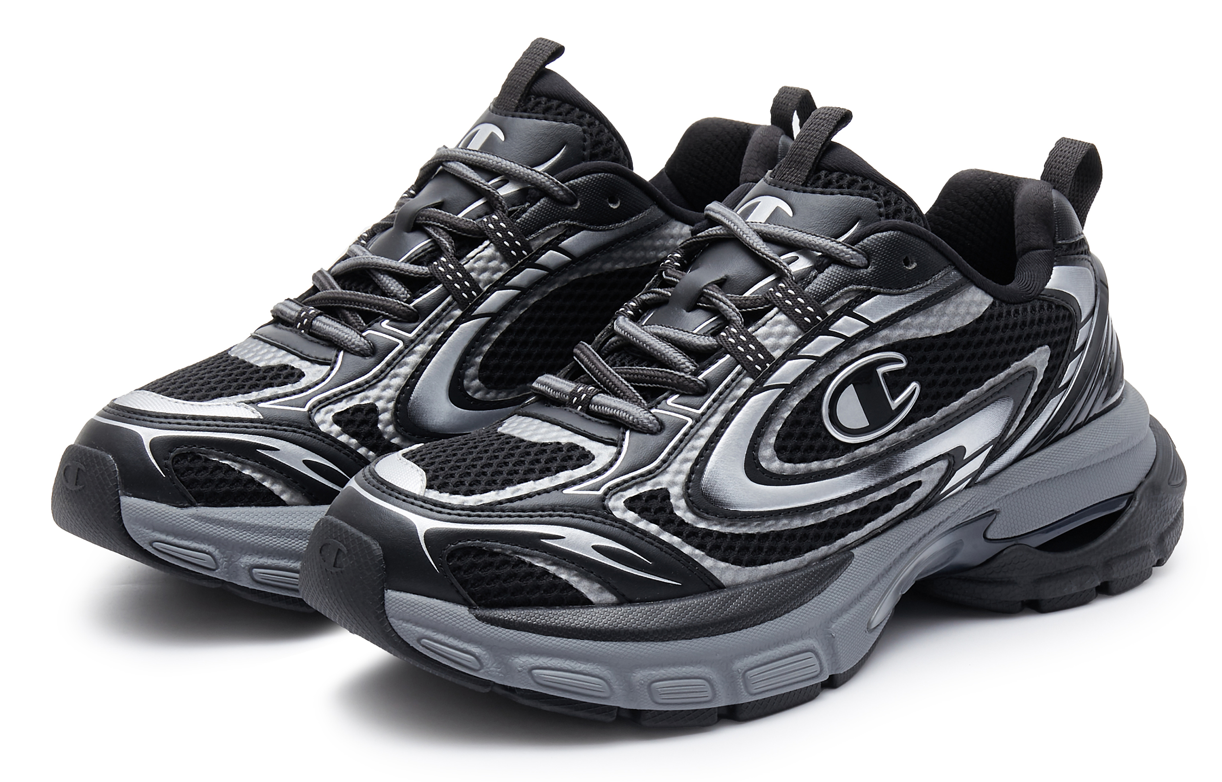 Champion Slip Resistant Abrasion Resistant Running Shoes Men’s Black