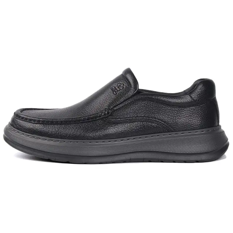 Montagut Sheepskin Casual Shoes Men's Black