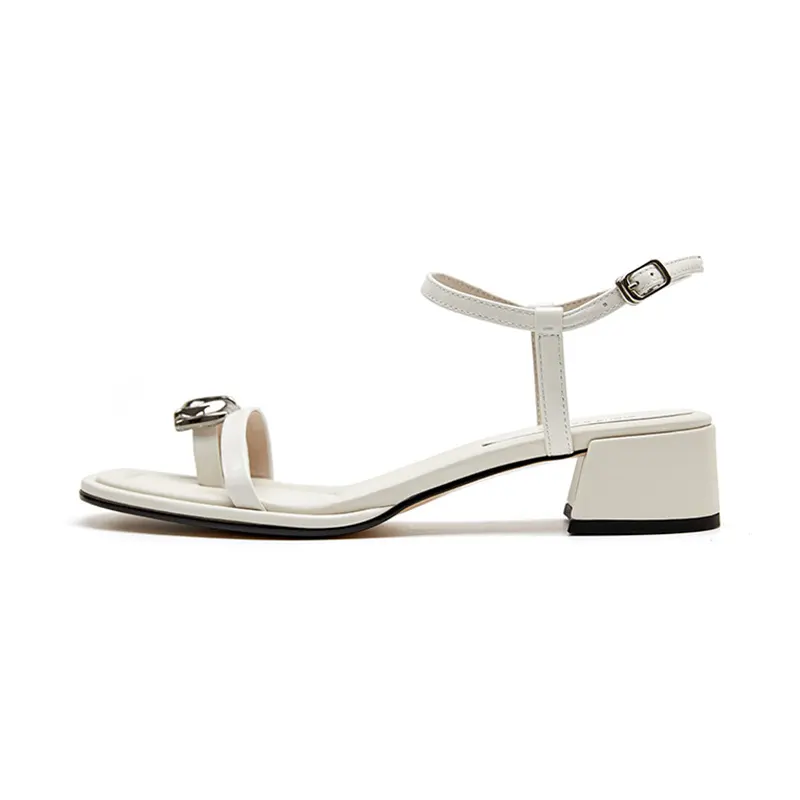 Marie Claire Cow Leather Fashion Trend One Strap Sandals Women's