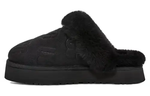 UGG Disquette Felted Slipper 'Black' Women's