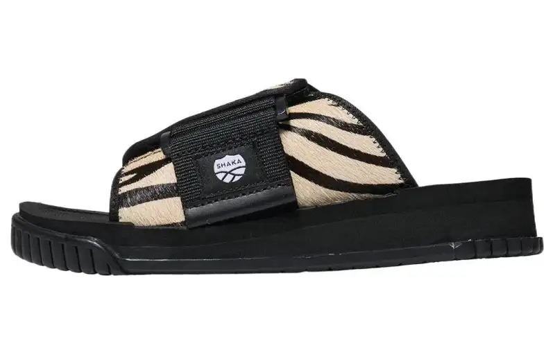 Shaka Abrasion Resistant Slide Slippers Unisex Black Gray