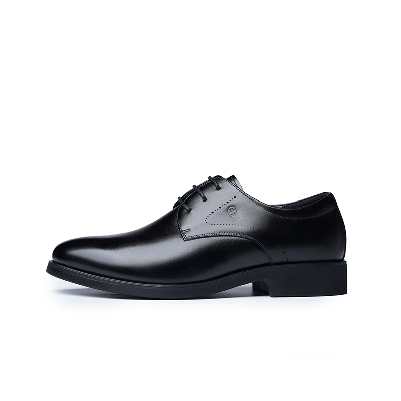 LAORENTOU for the elderly, first-layer cowhide, middle-aged business, office workers commuting, husband shoes, wear-resistant formal leather shoes