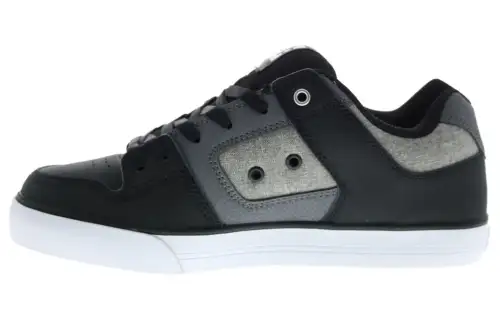 DC Shoes Cushioning Slip Resistant Abrasion Resistant Low top Casual Shoes Men's Black Gray