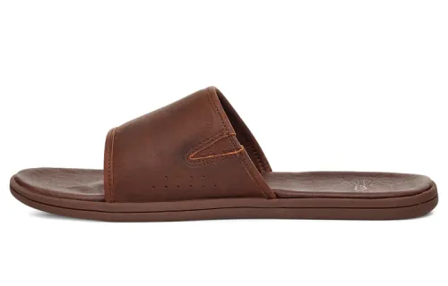 UGG Comfortable Rubber Sole Slide Slippers Men's Tan