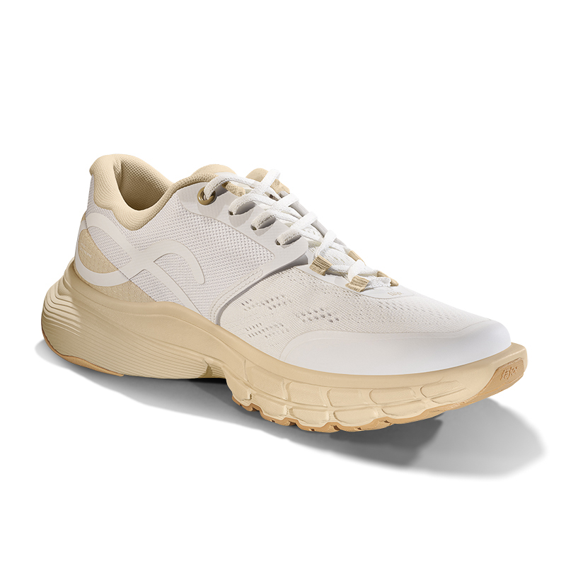 FAJO Running Shoes Unisex Low Top White/Apricot