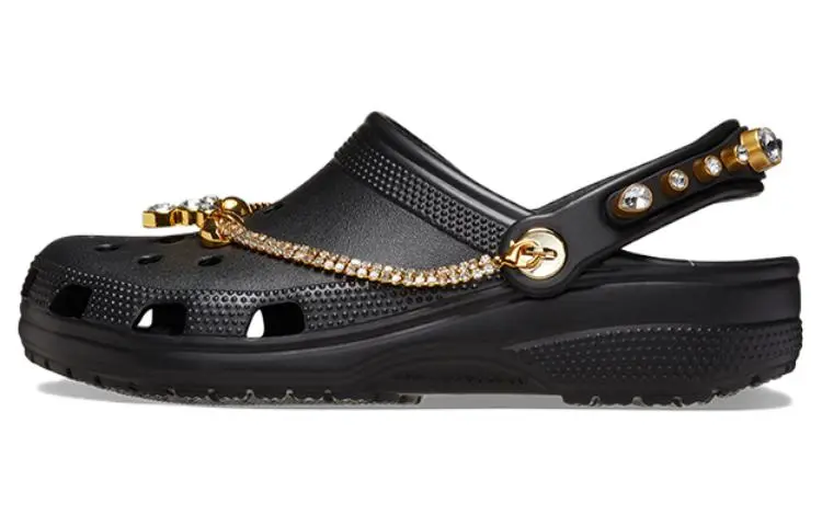 Crocs Classic Tiara Clogs 'Black Gold' Women's