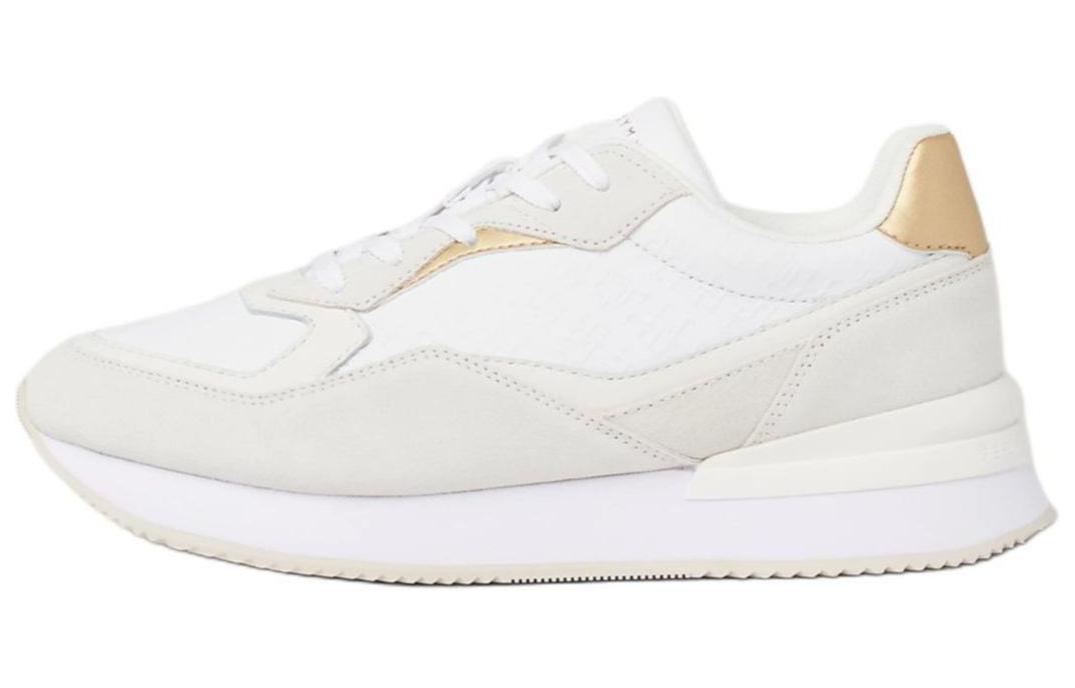 Tommy Hilfiger Monogram-embossed Leather Sneakers