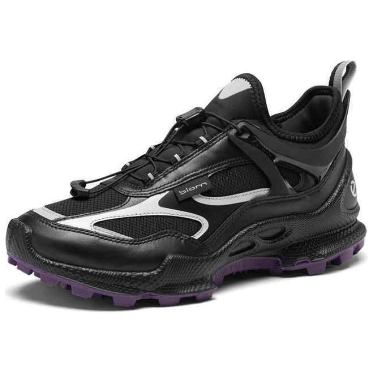 Ecco Biom C Trail Cow Leather Low top Mountaineering Shoes Women’s Black Purple