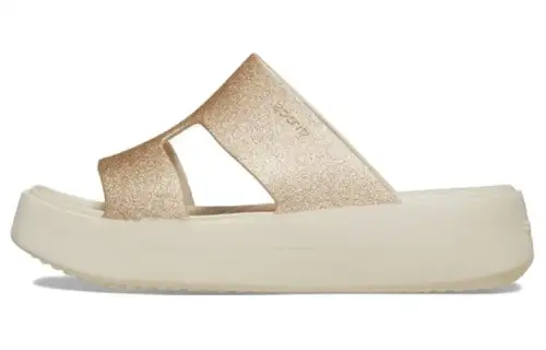 Crocs Getaway Platform H Strap Sandals 'White Brown' Women's