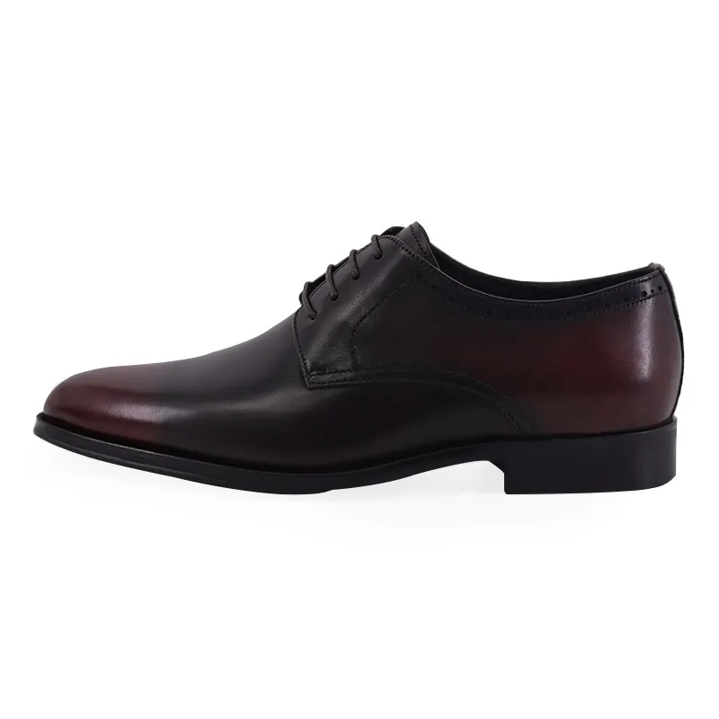 TRANOI Cow Leather Dress Shoes Men's Burgundy