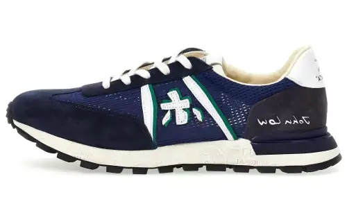 PREMIATA Mesh Low top Casual Shoes Men's Blue Black