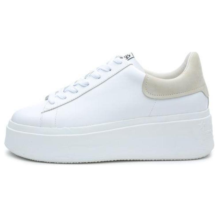 ASH Leather Low top Skateboard Shoes Women's White