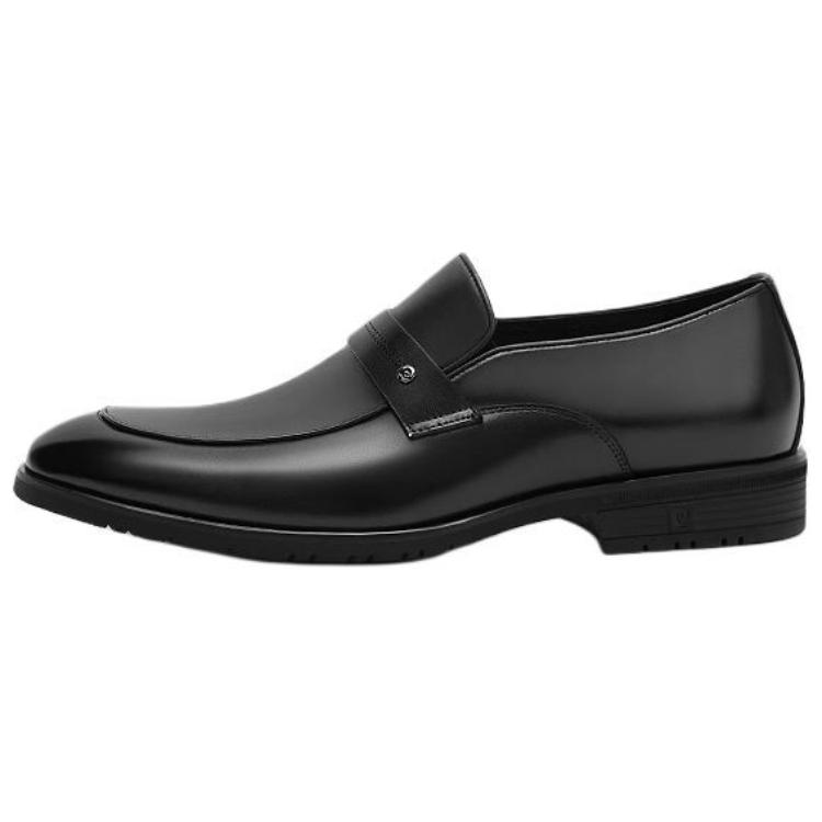 PIERRE CARDIN Пилкин кожаный кожа прогрессивный высокая Удобный и простой официальный стиль кожаная обувь мужской стиль черный