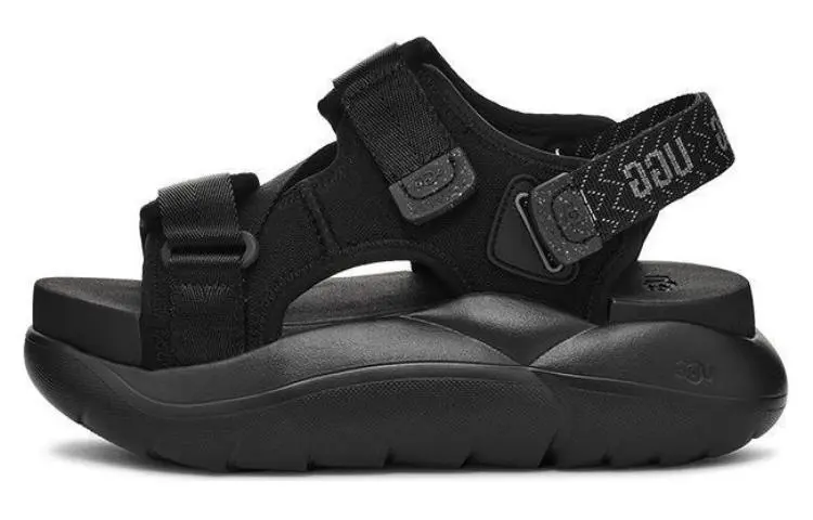 UGG Fabric Beach Sandals Women's Black