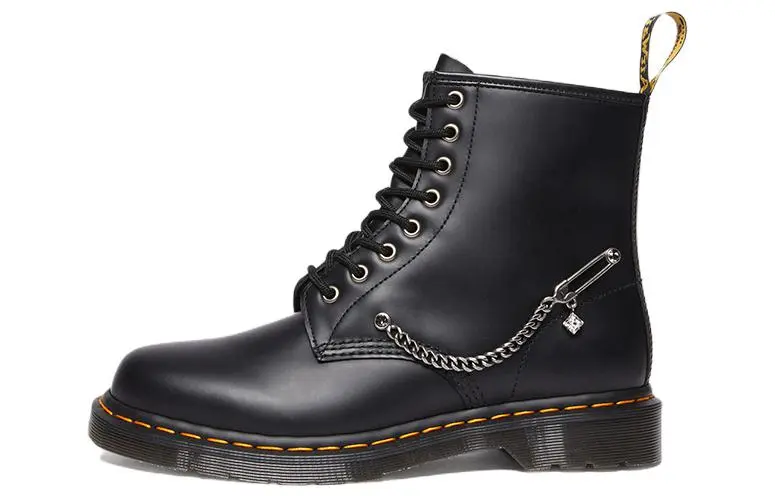 Dr. Martens 1460 Swarovski Leather Lace Up Boots 'Black' Women's