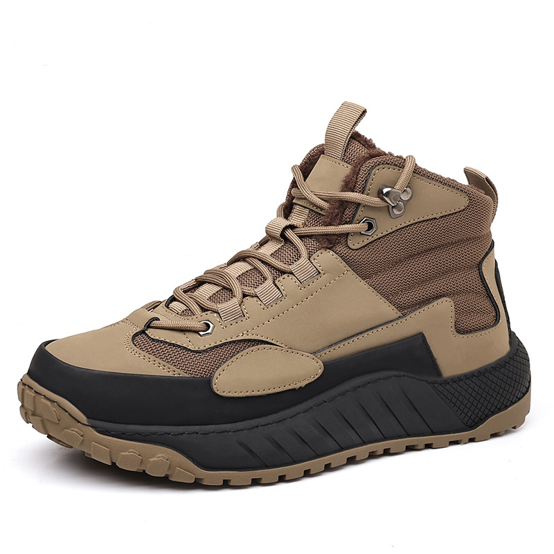 GIHO Top Grain Cow Leather Slip Resistant Abrasion Resistant Mid top Mountaineering Shoes Men’s