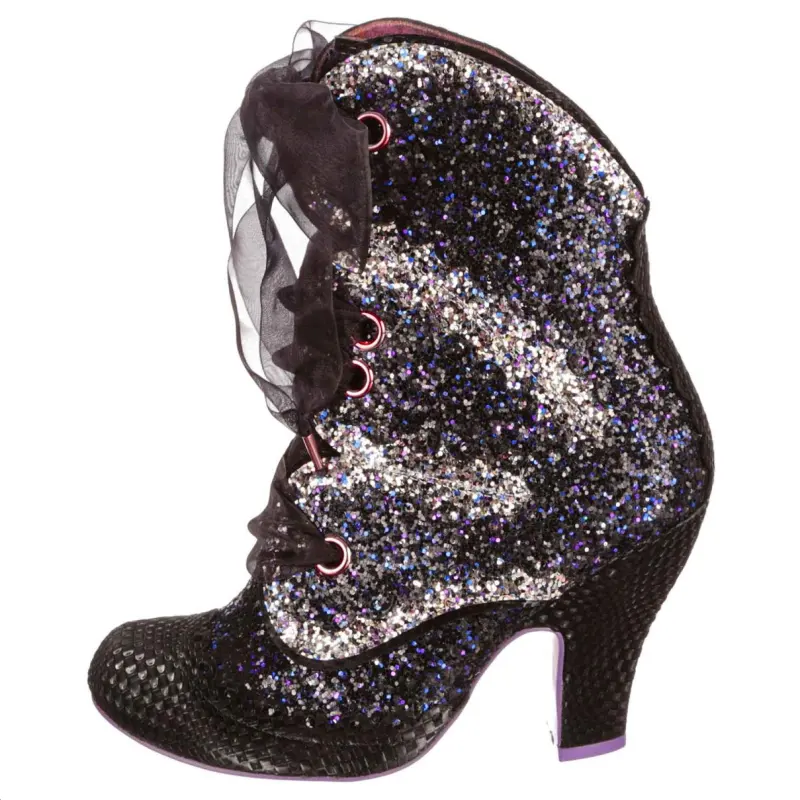 IRREGULAR CHOICE Pu Ankle Boots 9.2cm Women's Black
