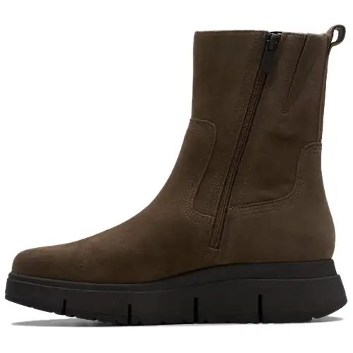Clarks Suede Ankle Boots Unisex Moore Gray