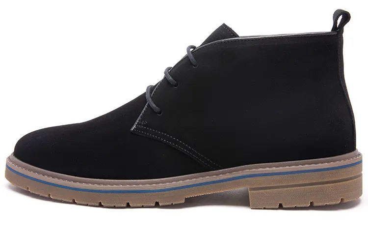 Anthony Miles Cow Leather Ankle Boots Men's Black