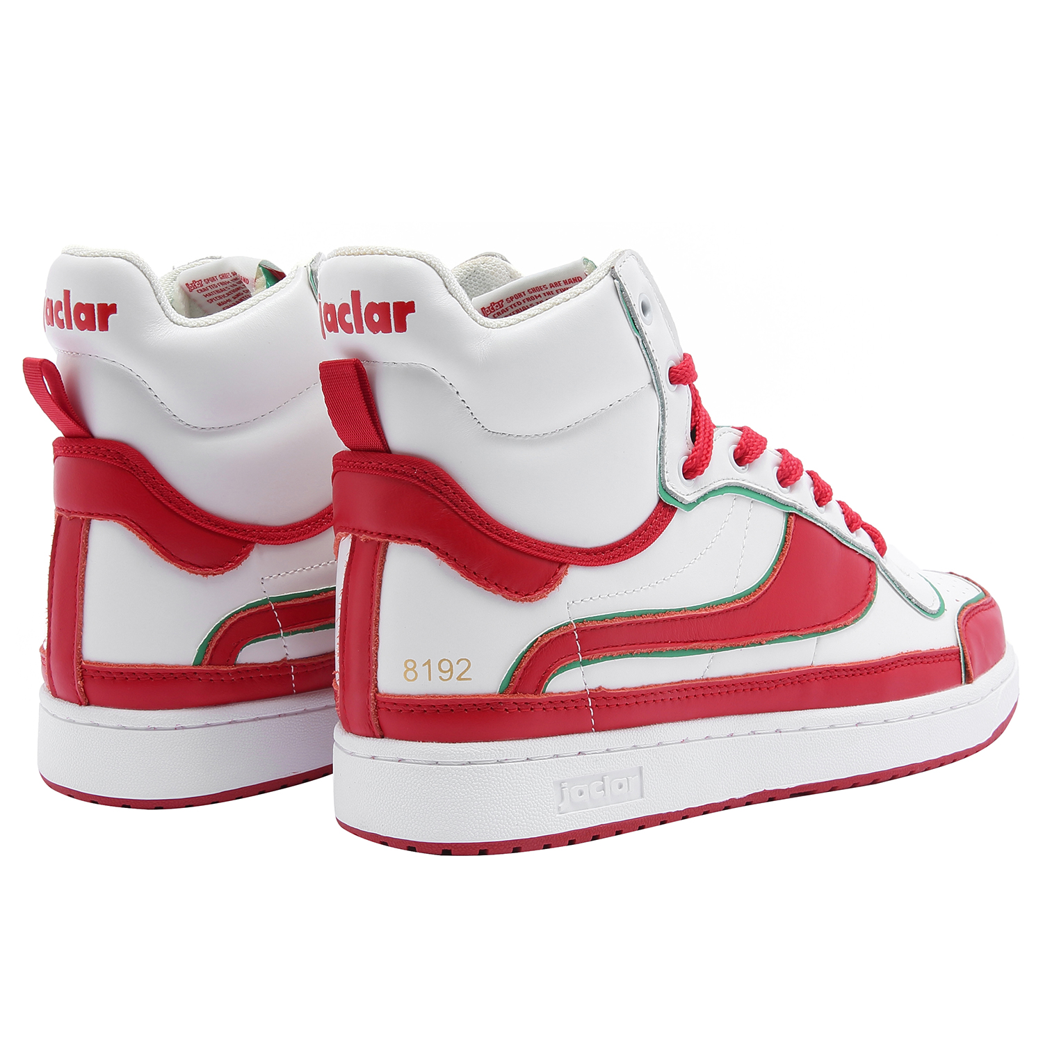 JACLAR Vintage Basketball Shoes Unisex High Top Red