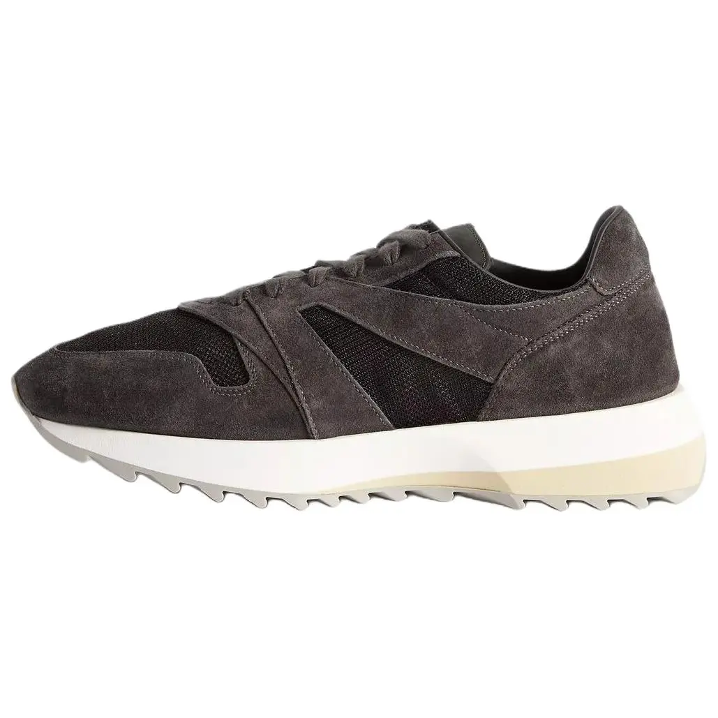 Fear Of God Vintage Runner Off Fashion Trend Abrasion Resistant Low top Casual Shoes Men's Black Gray