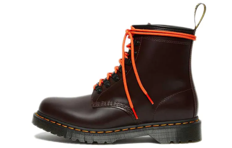 Dr. Martens 1460 Ben Smooth Combat Boots 'Brown Red'