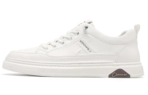 C°BANNER Low top Skateboard Shoes Men's White