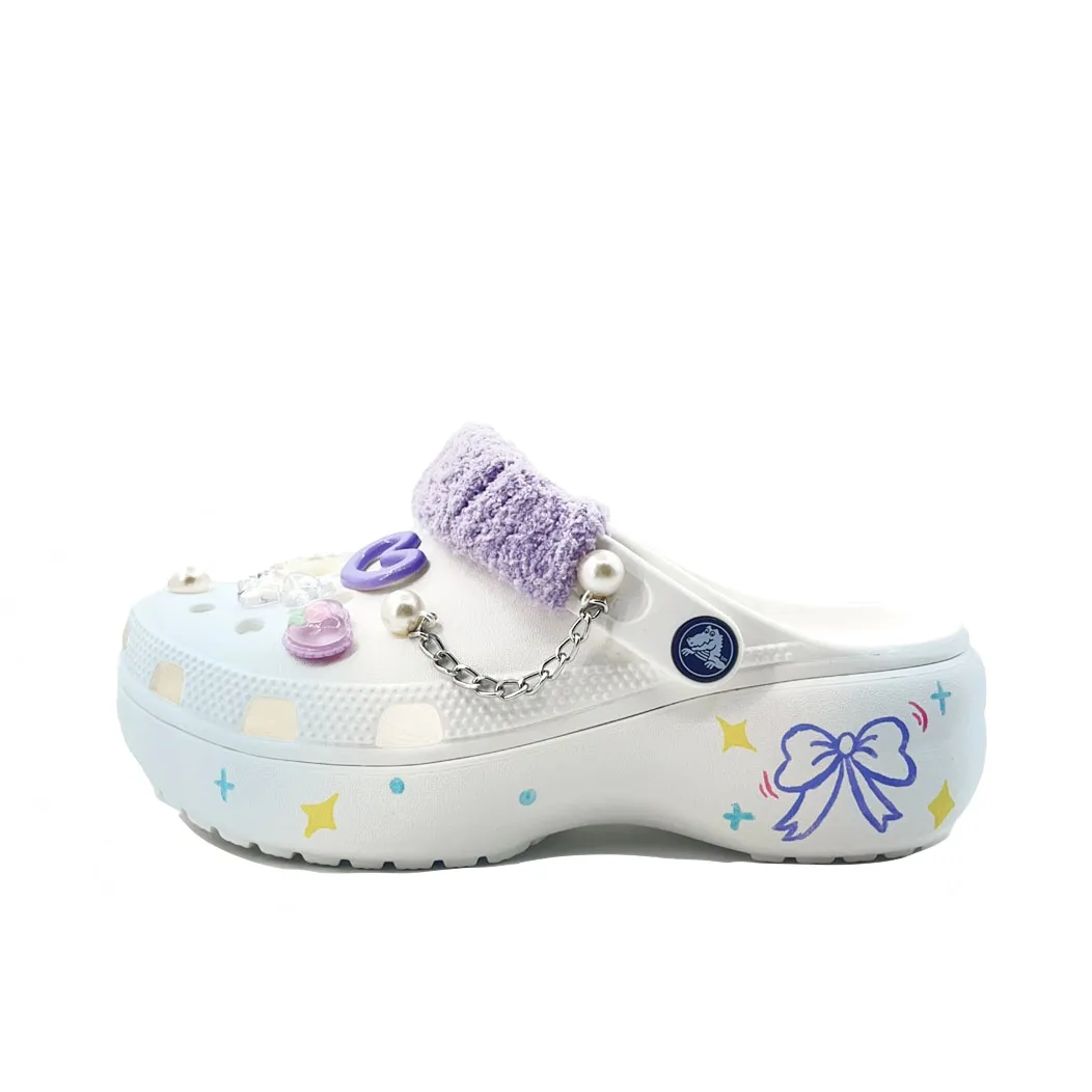 Crocs Classic Platform Clog EVA Clogs Unisex Blue