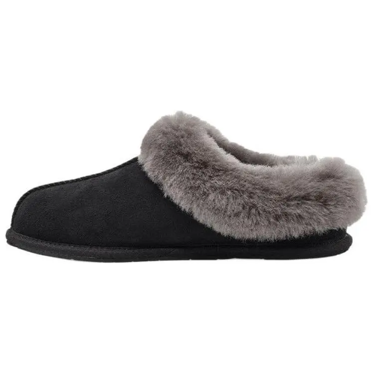 UGG Cow Split Leather Versatile Casual Shoes Women's Black