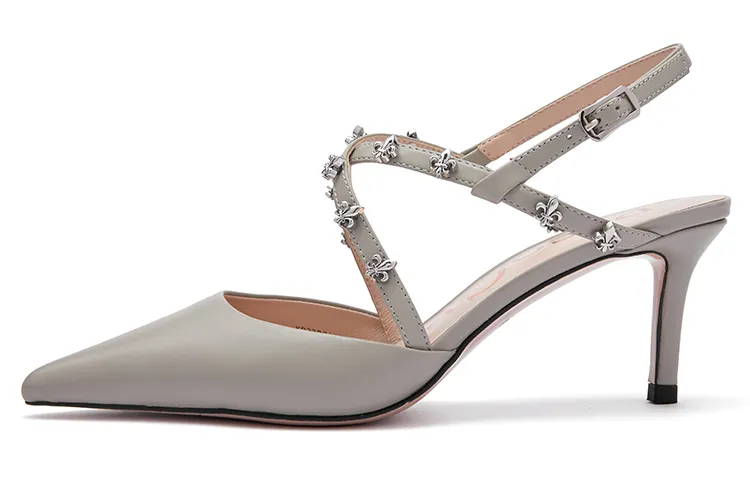 PACO GIL High Heels Women's Low Top Gray