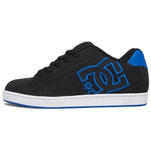 DC Shoes Leather Low top Skateboard Shoes Men's Black Blue