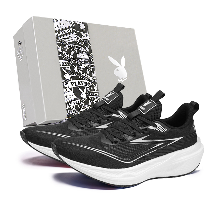 Playboy Low top Marathon Running Shoes Men’s Black Box Included