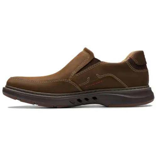 Clarks Leather Casual Shoes Men's Brown