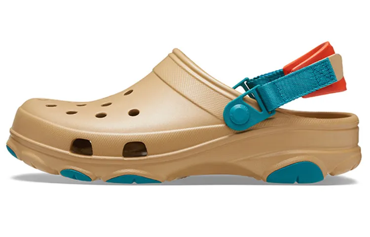 Crocs Classic Clog Beach Shoe Brown Yellow Unisex 'Brown Yellow'