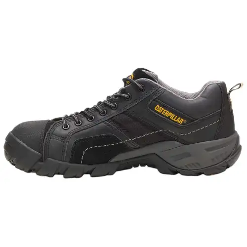 CAT Leather Fashion Cushioning Low top Casual Shoes Men's Black