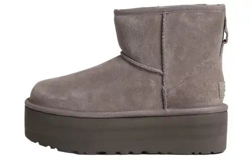 UGG Suede versatile casual short snow boots women's brown
