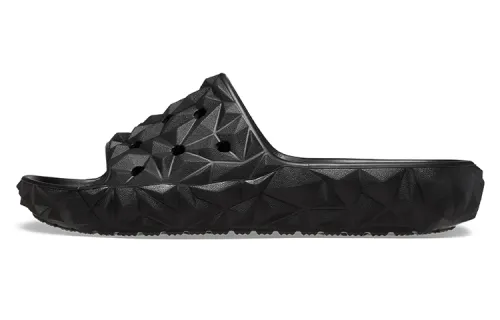 Crocs Classic Geometric Slides 'Black'