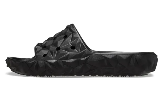 Crocs Classic Geometric Slides 'Black'