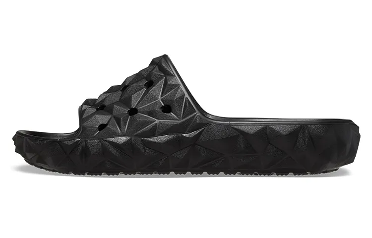 Crocs Classic Geometric Slides 'Black'
