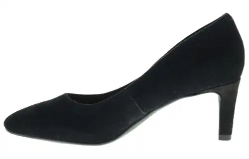 Clarks Suede Slim Heel High Heels Women's Black