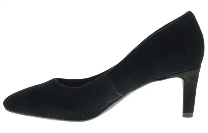 Clarks Suede Slim Heel High Heels Women's Black