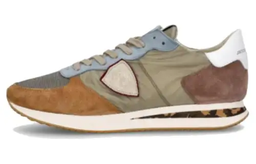 PHILIPPE MODEL Leather Low top Casual Shoes Men's Dove Gray