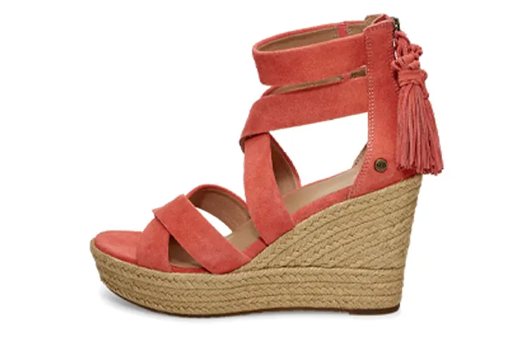 UGG Raquel Stylish Sandal Women's Coral Red