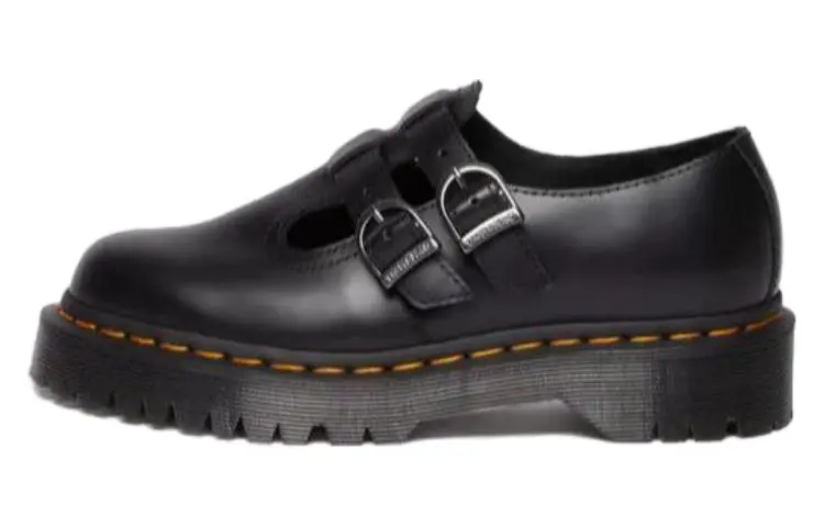 Dr. Martens 8065 Ii Bex Smooth Leather Platform Mary Jane 'Black' Women's