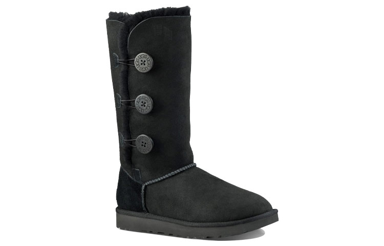 Женские сапоги UGG Bailey Button Triplet II Boot (черные) — фото 3